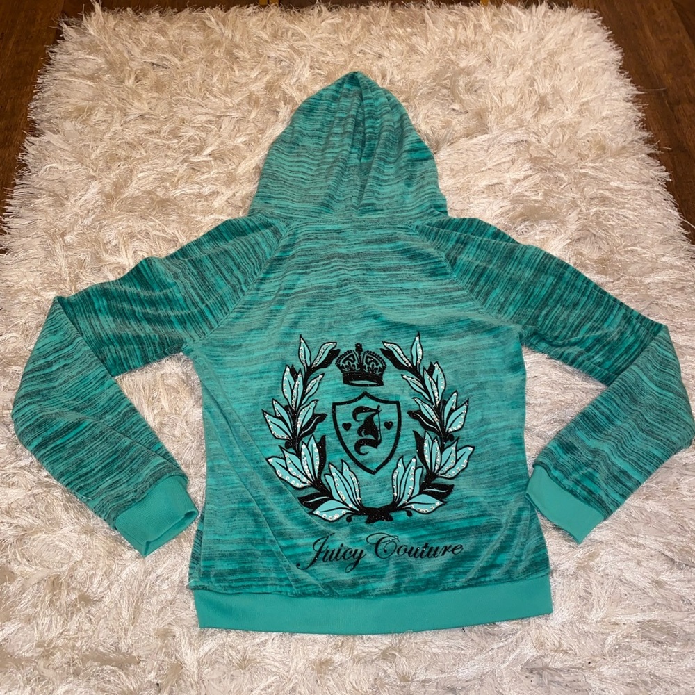 JUICY COUTURE velour green jacket